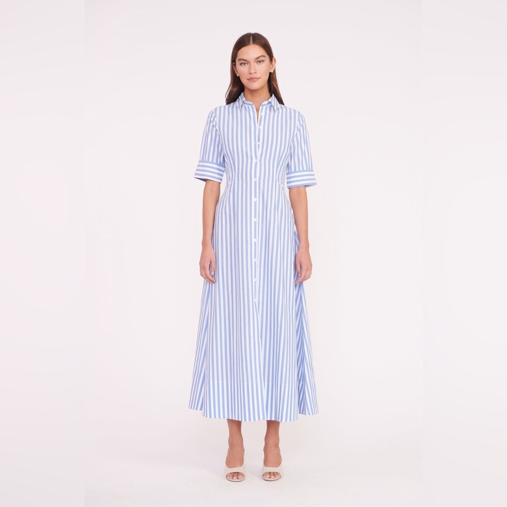 NWT STAUD Sea Stripe Joan Maxi Dress